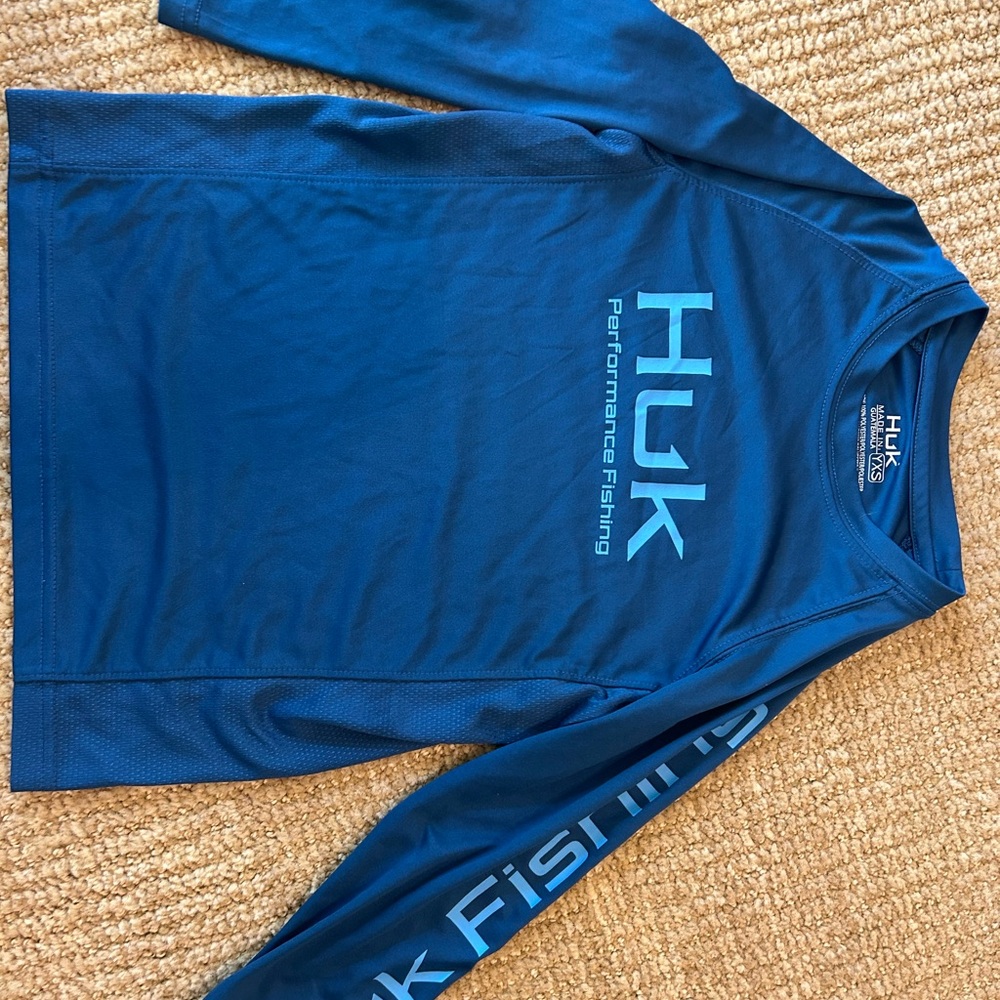 Huk Blue Performance Fishing Shirt